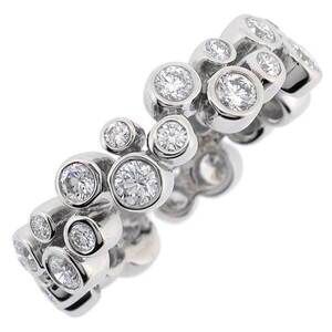 TIFFANY Co Bule Ring Eternity Diamond Luxurious TCo Polished
